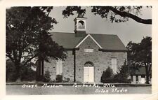 RPPC Pawhuska Oklahoma Native American Osage Museum c1940s Real Photo Postcard picture