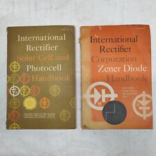 1960 International Rectifier Handbooks - Solar Cell and Photocell - Zener Diode picture