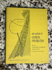 Unit Method of Clothing Construction Iowa HEA Dressmaking Book 1966 4th Ed picture