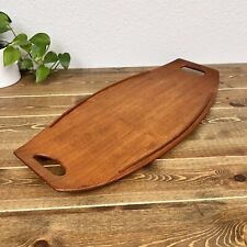 Dansk Mid Century Modern Teak Wood Serving Tray Design 802 at 23 Inches Long picture