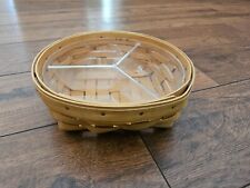 Longaberger Classic Stain Small Catch All Basket W 3 Way Protector picture