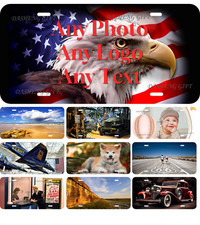 6"X12" Custom Personalize Aluminum License Plate Designed Base Your Photo & Text picture