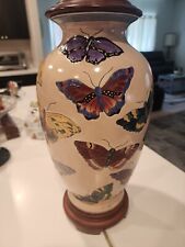 Pair Bob Timberlake Ceramic Lamp ButterFly Butterflies **Shades not included** picture