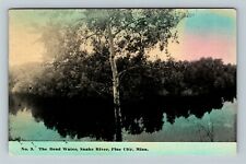 Pine City MN-Minnesota, The Dead Water, Snake River, c1912 Vintage Postcard picture
