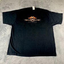 Harley-Davidson T-shirt Black Eagle Motorcycle Chicago Embroidered Men's 2XL picture
