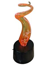 LumiSource Electric Twisted Sculptured Plasma Motion Vintage Lamp Light 13” picture
