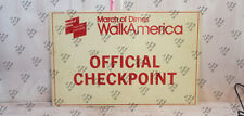 VTG MARCH oF Dimes WalkAmerica Walk America Official Checkpoint Sign 11x17 in picture