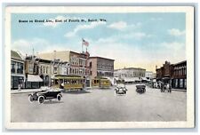 Beloit Wisconsin WI Postcard Scene On Grand Avenue East Of Fourth Street c1920s picture