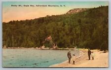 Rocky Mountain. Eagle Bay. Adirondacks Hand Colored New York Postcard picture