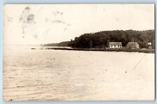 Clearlake Iowa IA Postcard RPPC Photo View of West End 1914 Antique Posted picture