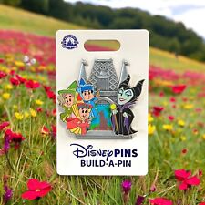 Disney Parks Maleficent & Fairies Build A Pin Starter Frame 3 Pc. Set Castle NEW picture