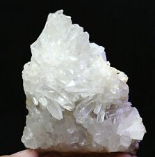 430g Natural Beautiful White Clear Quartz Crystal Cluster Point Mineral Specimen picture