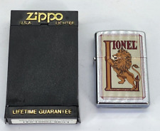 Zippo Vintage Lionel the Lion Legend with Case Polished Chrome Lighter picture