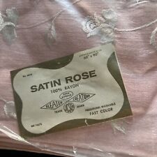 Vintage Satin Rose Material 60”x90” picture