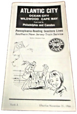 NOVEMBER 1966 PRSL PENNSYLVANIA READING SEASHORE LINES FORM 3 PUBLIC TIMETABLE picture