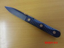 Les George Ek folding knife M390 steel titanium one piece handle. picture