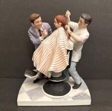Vintage 1979 Norman Rockwell Figurine ''The First Haircut” w/Original box & COA picture