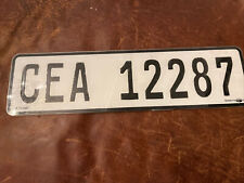 Vintage South Africa 🇿🇦 License Plate CEA = Mooreesburg African Tag # 12287 picture