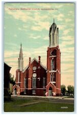 c1910s Centenary Methodist Church Scene Street Jacksonville Illinois IL Postcard picture