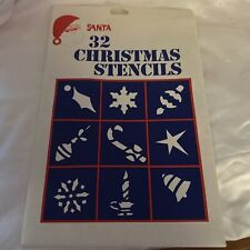 Vintage Chase Products Christmas Stencils Pack of 32 NOS Crafts Painting Retro picture