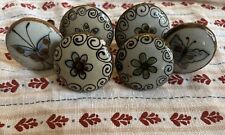 Beautiful Vintage Ken Edwards Floral Azul/Verde and Mariposa Decorative Knobs picture