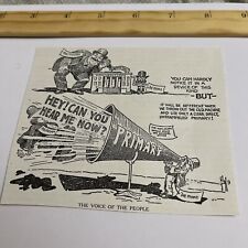 Antique 1912 Clipping Political Cartoon Advocating for Direct Primary Party Boss picture