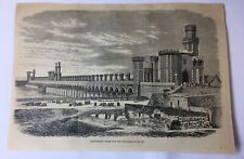 1877 magazine engraving ~ ENGINEERING WORKS OF IRRIGATION OF EGYPT picture