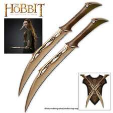2pc Lord of the Rings Officially Licensed Fighting Knives of Tauriel Elven Sword picture
