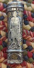Vintage Argentina Gaucho Knife Sword Handle ONLY Very Ornate Gold/Silver Tone  picture