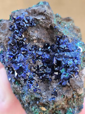 115g Malachite/Azurite/Druse/Raw Specimen/All Natural Mineral/Liufengshan Mine, picture