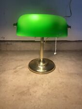 Vintage Emerald Green Bankers Lamp picture