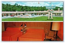 c1960's Grand Pix Motor Lodge Exterior Keeseville New York NY Bed Room Postcard picture