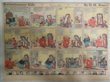 The Katzenjammer Kids Sunday by Knerr from 8/14/1938 Size: 11 x 15 inch picture