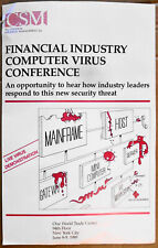 Financial Industry Computer Virus Conference Program - New York City, June, 1989 picture