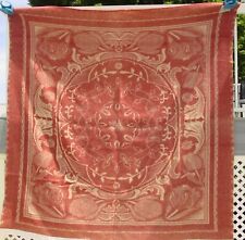 Vintage Orr Health All Wool Blanket With Reversible Burgundy Holland Tulips picture