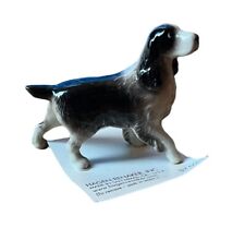 Hagen-Renaker Mini Springer Spaniel 3142 Ceramic Animal dog black white Retired picture
