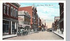 DOWNTOWN MAIN STREET SHOPS paris kentucky original antique postcard ky history picture