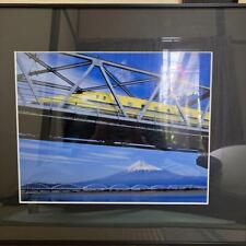 Framed Photo Mt. Fuji And River Doctor Yellow picture