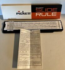 Vintage Pickett Microline Student White Slide Rule 121-T New In Box picture