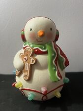 Hallmark Seasons Treatings Musical Snowman Gumdrops Gingerbread Lights Sound picture