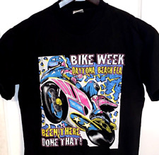 Vtg 1997 DAYTONA BIKE WEEK T SHIRT 90's Biker USA MADE 2 Sided RACING Motorcycle picture