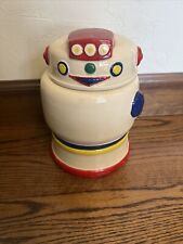 Vintage WhiteBot Robot Ceramic Cookie Jar Taylor NG Win Japan San Francisco 1985 picture