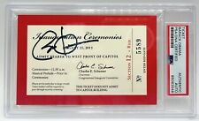 Barack Obama Signed 2013 Presidential Inauguration Ticket Autographed PSA DNA picture
