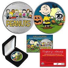 2020 Peanuts Charlie Brown 70th Anniv 1 OZ 999 SILVER Coin LTD # of 70 HALLOWEEN picture