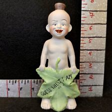 RARE Antique German Schafer & Vater Nips Decanter Bottle Baby Guess What I Am picture