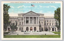 Postcard Lincoln Terrace And Bascom Hall, University Of Wisconsin, Madison, Wis picture