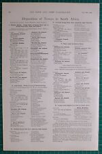 1900 BOER WAR ERA 14th APRIL DISPOSITION OF TROOPS IN SOUTH AFRICA picture