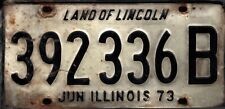 Vintage 1973 Illinois License Plate - Crafting Birthday MANCAVE Nostalgic picture