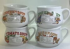 4 Vintage Campbell's Tomato Recipe on Soup -Bowl -Mug -Cup picture