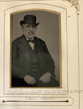 c1880s Tintype Photo Identified Sea Captain Lewis Smith Davis of Long Island NY picture